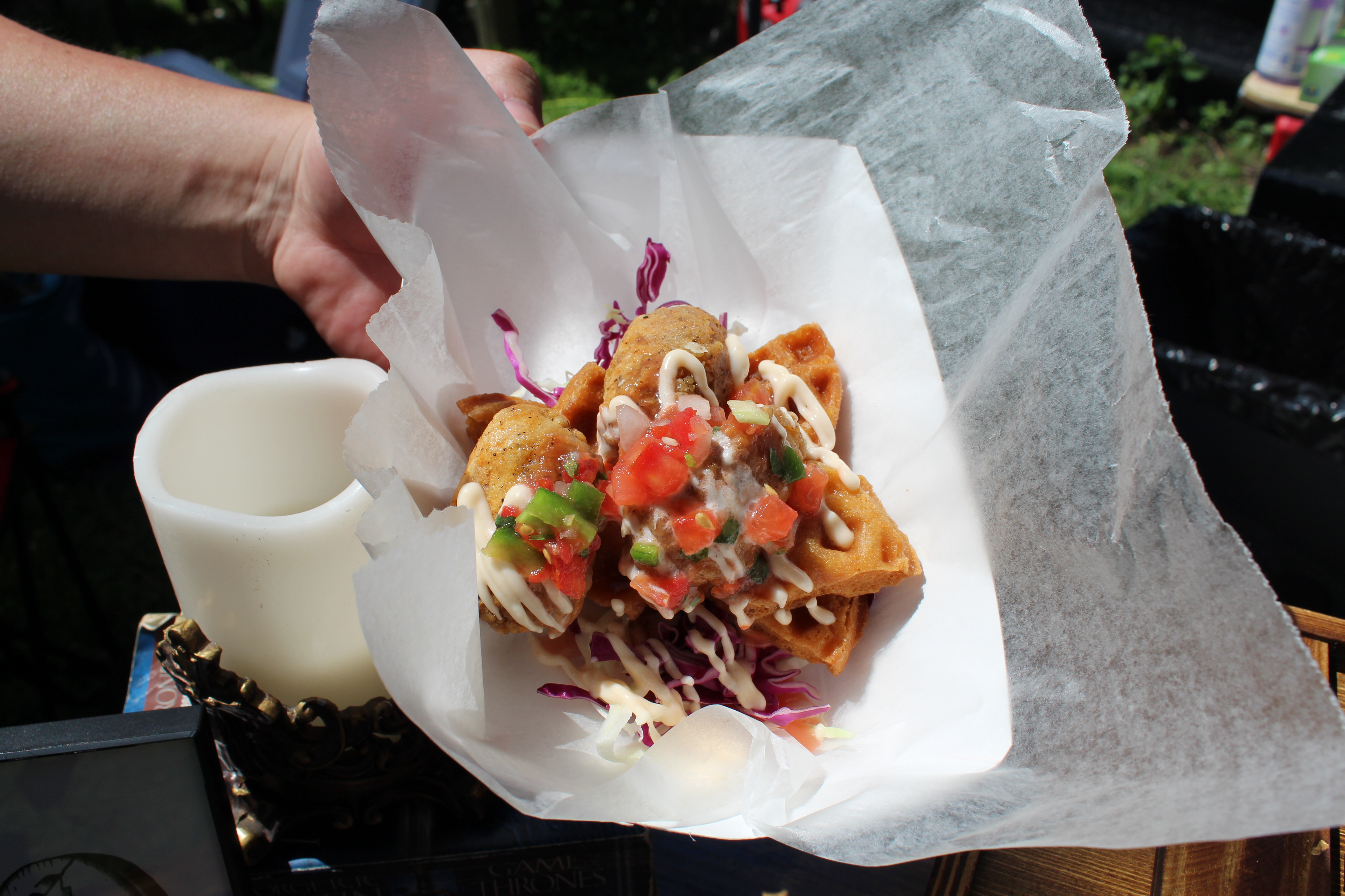 Chik'n & Waffle Nachos